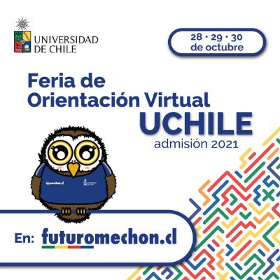 Banner Feria de orientación virtual UChile para la admisión 2021