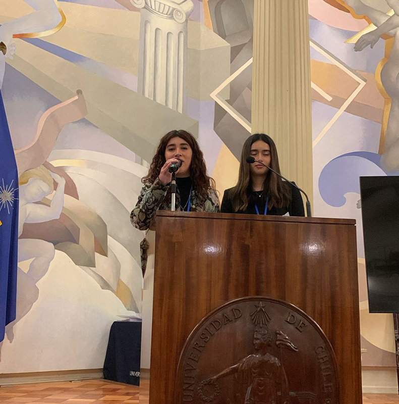 En la oportunidad también intervinieron realizado un balance del taller, las alumnas Valentina Fernández e Ivana Martinich. 