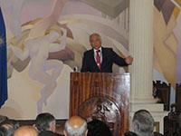 En el marco de la ceremonia por el 50º aniversario del IEI, el ministro Heraldo Muñoz dictó la charla magistral "Chile y un mundo en cambio".