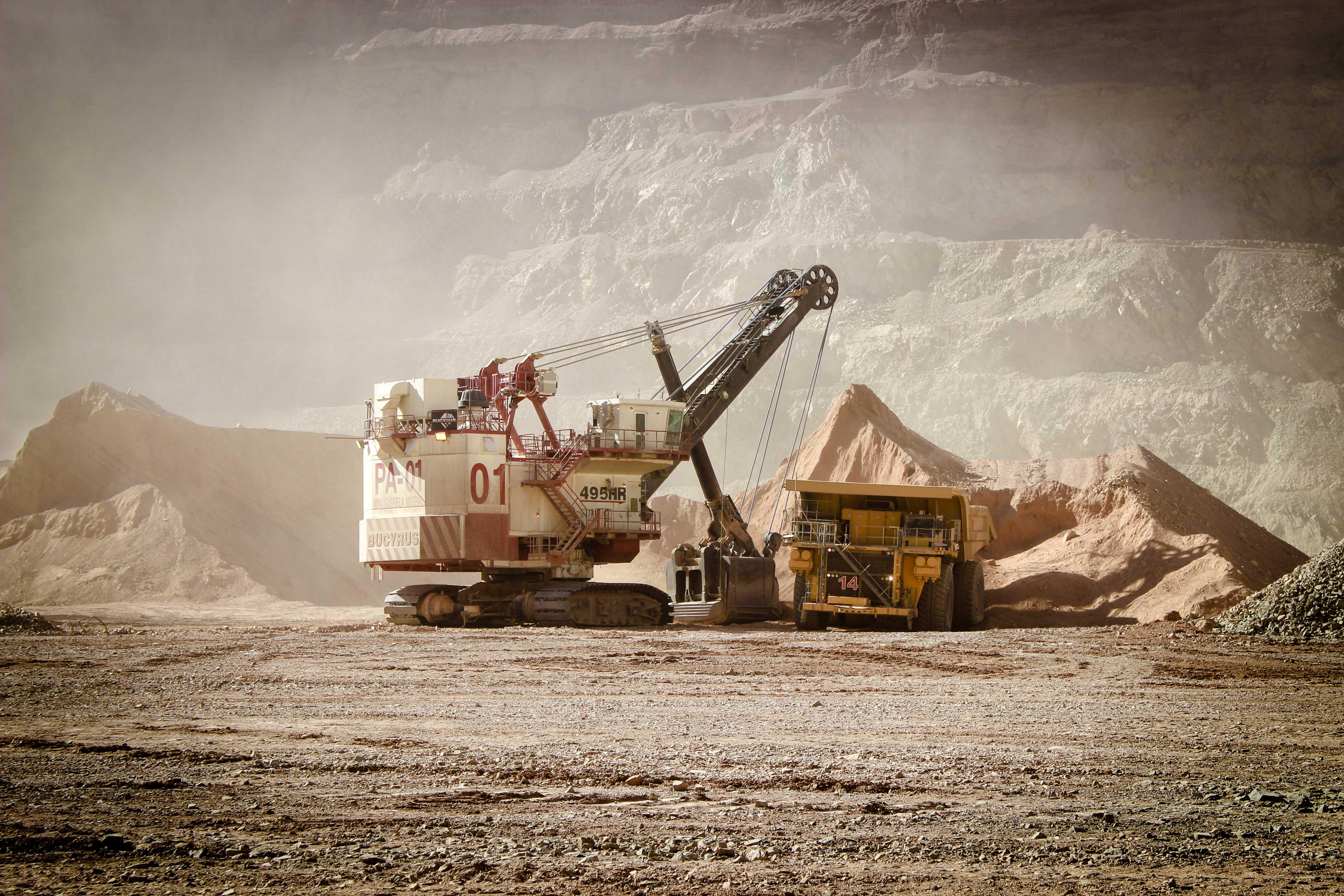 Minería a cielo abierto. Fotografía gentileza de Codelco.