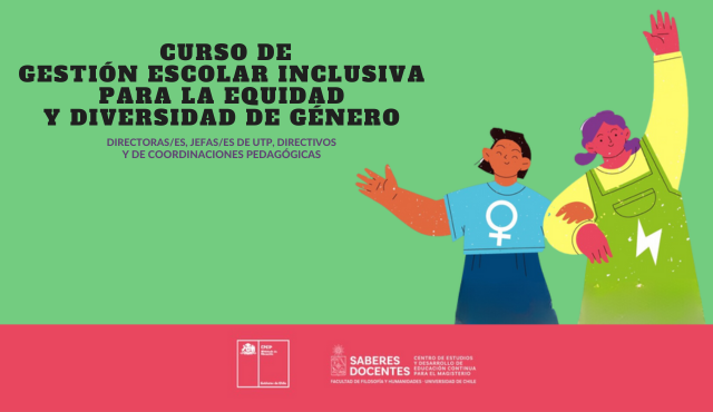 Afiche curso gestión escolar inclusiva para la equidad y género