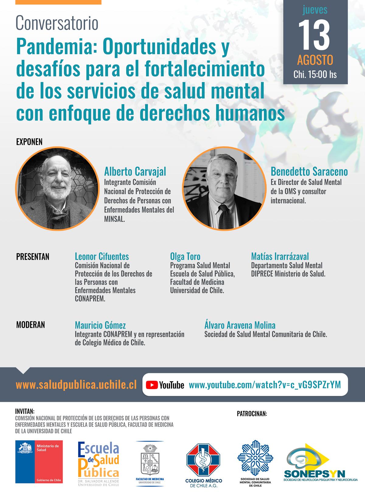 "Pandemia: Oportunidades y desafíos para el fortalecimiento de los derechos de las personas usuarias de los servicios de salud mental."