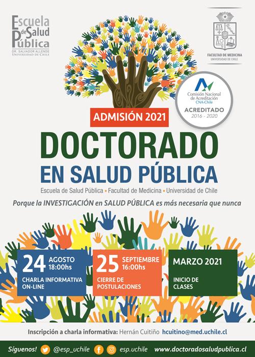 Charla online postulación Doctorado en Salud Pública 2021