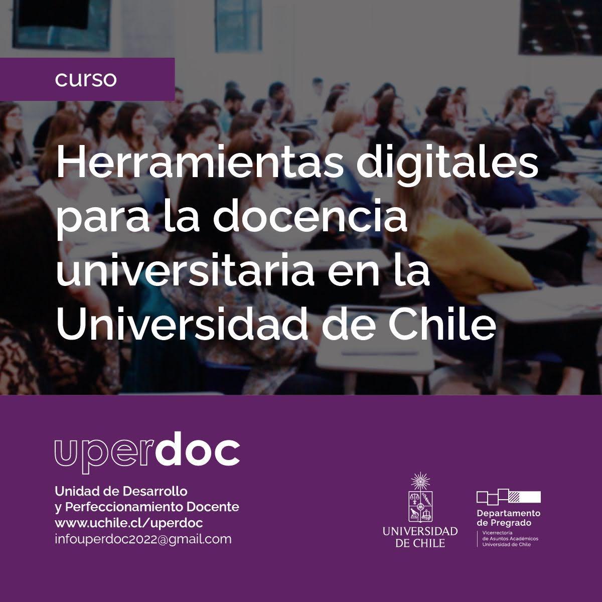 Curso: Herramientas digitales para la docencia universitaria en la Universidad de Chile