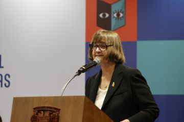 Palabras de la Rectora Rosa Devés en FILUNI 2025