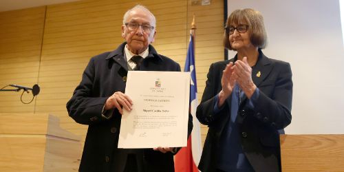 Miguel Castillo Didier fue distinguido como Profesor Emérito de la Universidad de Chile