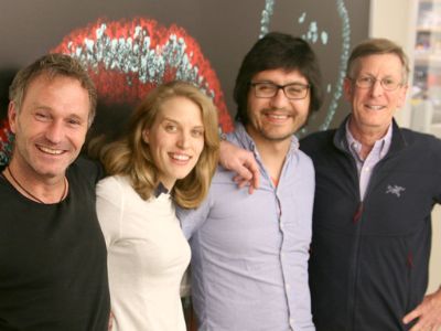 Florian Engert, Iris Odstrcil, Pablo Oteíza y George Lauder