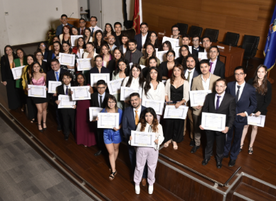 La generación 2021 de tecnólogos médicos de la Facultad de Medicina de la Universidad de Chile