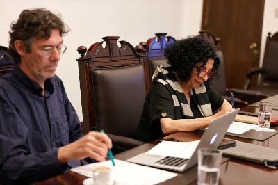 El vicerrector de Asuntos Académicos, Claudio Pastenes, y la ganadora de la distinción en 2022 en la categoría "Artes, Letras y Humanidades", Faride Zerán, también formaron parte del jurado.
