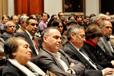 Diversas autoridades académicas vinculadas al PTE participaron hoy de la ceremonia.