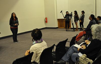 Antonella Estévez, directora del Festival y académica del ICEI, valoró el compromiso que tiene la Universidad de Chile al poner el tema de la igualdad de género como prioridad.