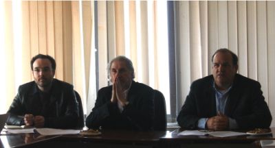 Pablo Duarte, Secretario Ejecutivo; Luis Valladares, Vicepresidente; Miguel Allende, integrante del CEv.