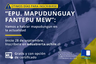 "Existe el propósito de mostrar cómo la lengua mapuche continúa viva", plantea el profesor Mariano.
