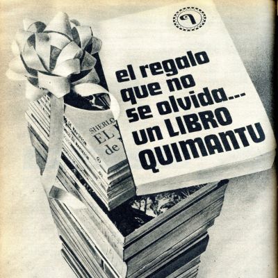Publicidad de Quimantú, la editorial popular del gobierno de Allende.