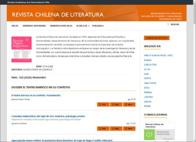 Revista Chilena de Literatura 
