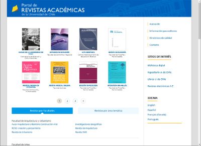 Portal de Revistas Académicas de la U. de Chile