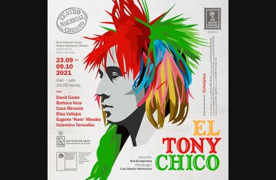 El Tony Chico se estrenará el 22 de septiembre y se realizarán funciones hasta el 9 de octubre, de miércoles a sábado, a las 19:00 horas, en la Sala Antonio Varas del Teatro Nacional Chileno.