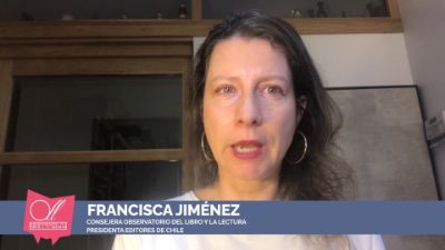 La presidenta de Editores de Chile, Francisca Jiménez, interpela sobre el gasto público en compras de libros.