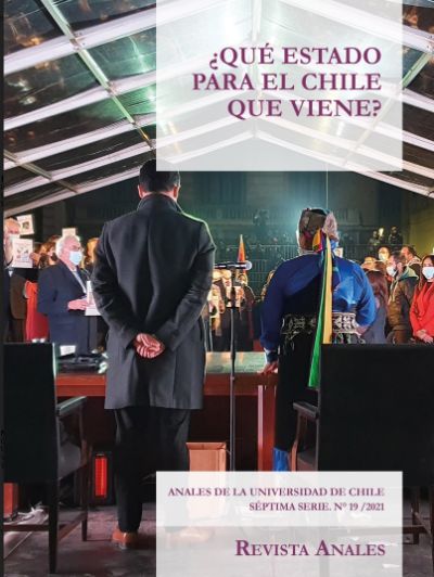 La portada de revista Anales "¿Qué Estado para el Chile que viene?" con una de las fotos que se ha vuelto icónica sobre el inicio del proceso cosntituyente.