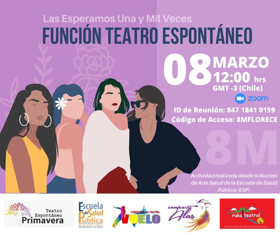 Invitación teatro espontaneo comunidad ESP