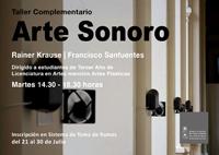 Hasta el 30 de julio se podrá inscribir el Taller Complementario Arte Sonoro que Rainer Krause y Francisco Sanfuentes dictarán a estudiantes de III año de la Licenciatura en Artes Plásticas.