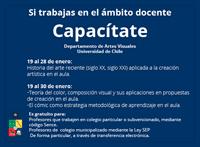 Si eres profesor accede a las capacitaciones gratuitas a través de código SENCE que el Departamento de Artes Visuales de la Universidad de Chile imparte a partir de enero 2015.