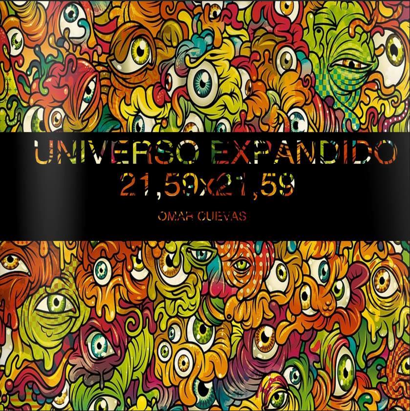 Portada del libro "Universo exapndido" de Omar Cuevas, ejemplar que fue publicado en Vanoeditorial.com