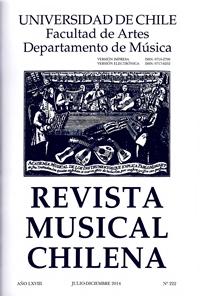 Último número de la Revista Musical Chilena.