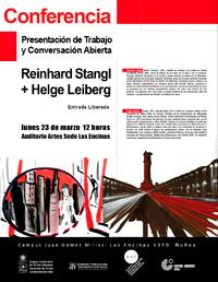 Reinhard Stangl (1950) Helge Leiberg (1954) visitan la Facultad de Artes, este lunes a partir de las 12:00 hrs.