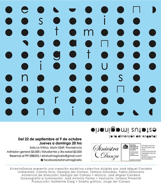 El montaje escénico dirigido por el profesor del Depto. de Danza, José Miguel Candela, es resultado de un proceso de creación colectivo en torno al concepto de "audiovisión".