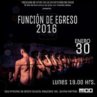 La función de egreso de los estudiantes de la Licenciatura en Artes mención Danza se realizará este lunes 30 de enero, a las 19:00 horas, en el Teatro Principal de Matucana 100.