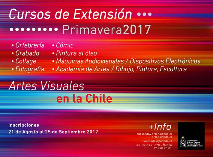 Cursos de Extensión de Primavera del DAV abren sus inscripciones