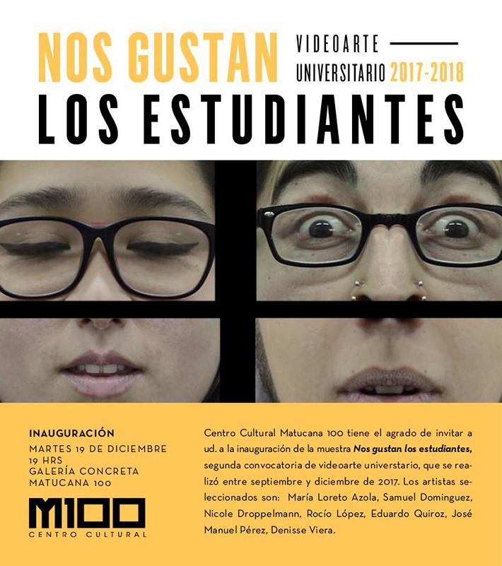 María Loreto Azola Pérez, Rocío López Montaner y  Denisse Viera Díaz son tres alumnas del DAV cuyas obras audiovisuales fueron seleccionadas por la Segunda Convocatoria Videoarte Universitario.