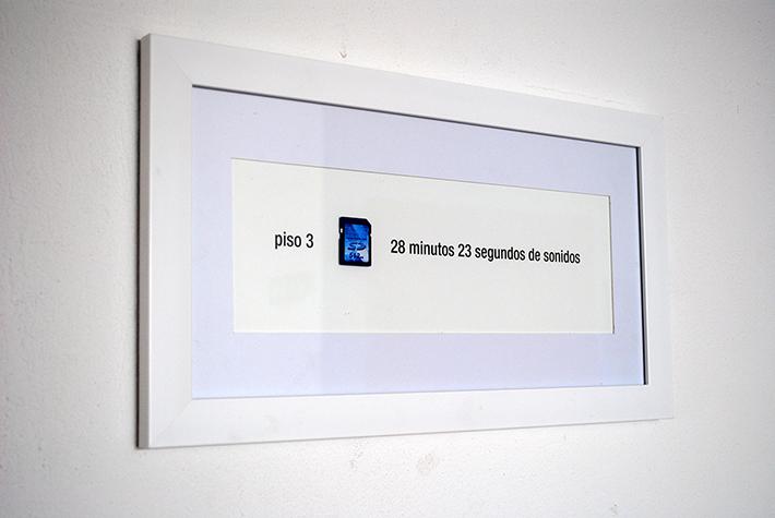 Con un máximo de una hora de grabación por piso el profesor del DAV editó los sonidos ajustando volúmenes y cortando la duración en forma exacta, definidas con operaciones de azar.