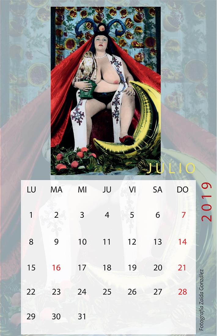 "Con el Calendario Chica XXXXXL pretendo promover la auto aceptación del cuerpo (sobre todo femenino) a través del arte", contó la artista.