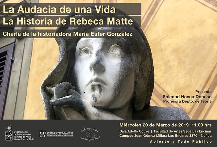 Historiadora del Arte dicta charla sobre Rebeca Matte y su obra "Una Vida"