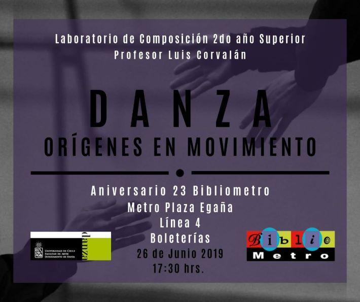 "Origen en movimiento" es una obra que surge del trabajo con estudiantes del Laboratorio de Composición de la carrera de Danza.