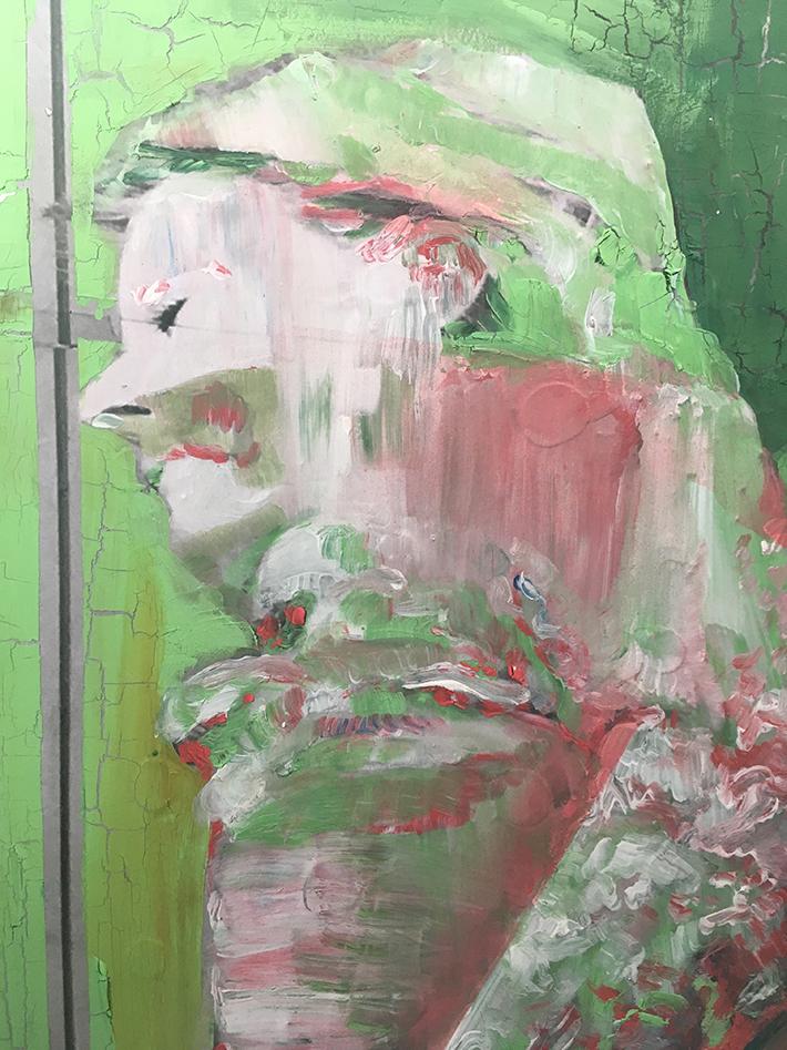 "En las pinturas muestro personajes que creo hacen estos sonidos muy sutilmente". contó Ignacio Gumucio