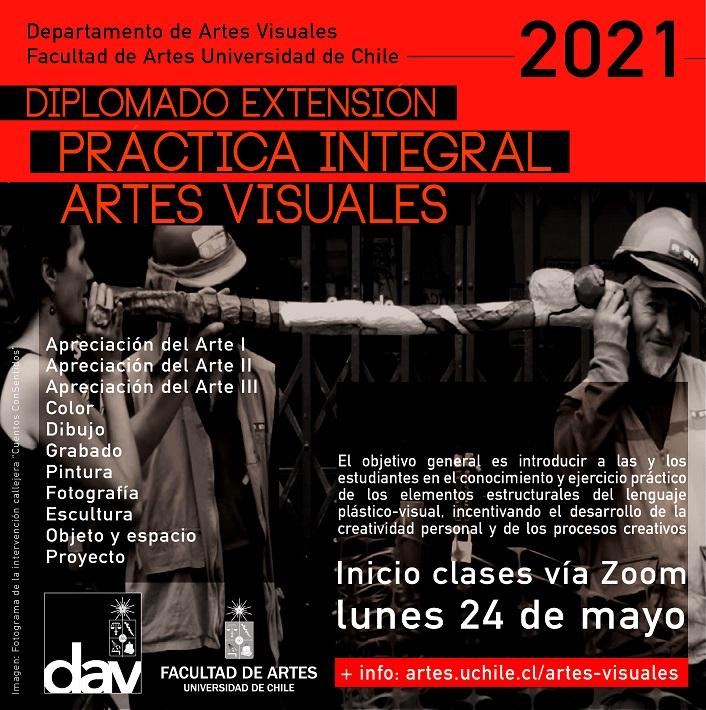 Abiertas inscripciones Diplomado Práctica integral en Artes visuales