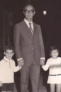 Raúl Farrú e hijos