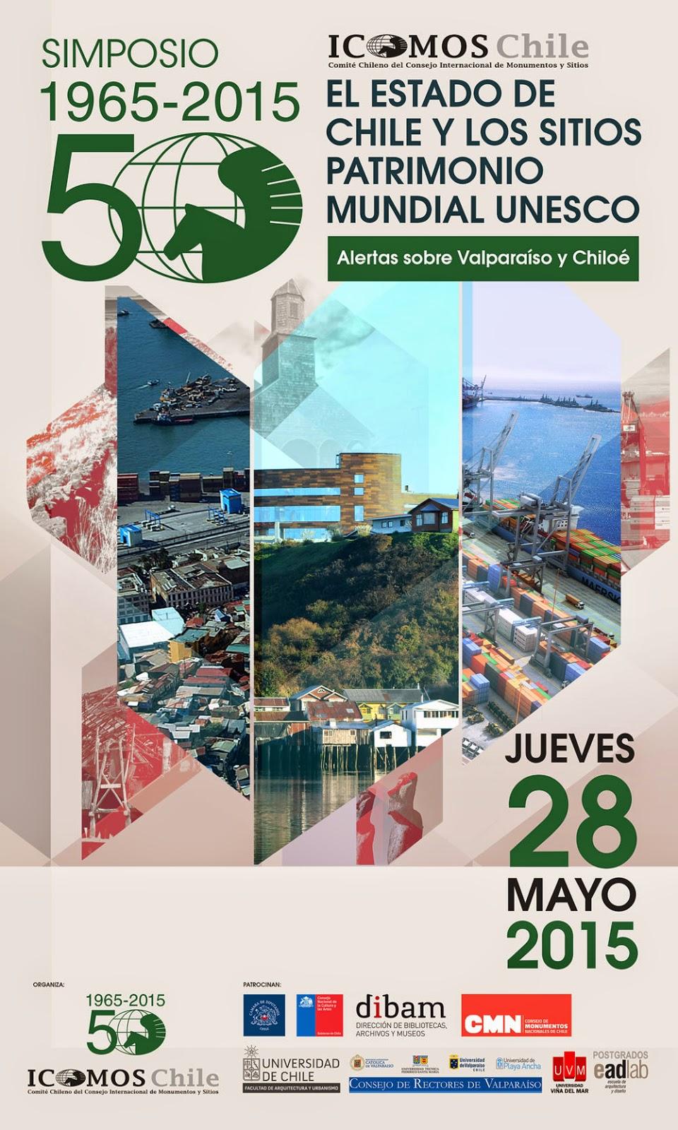 Afiche oficial del Simposio ICOMOS.