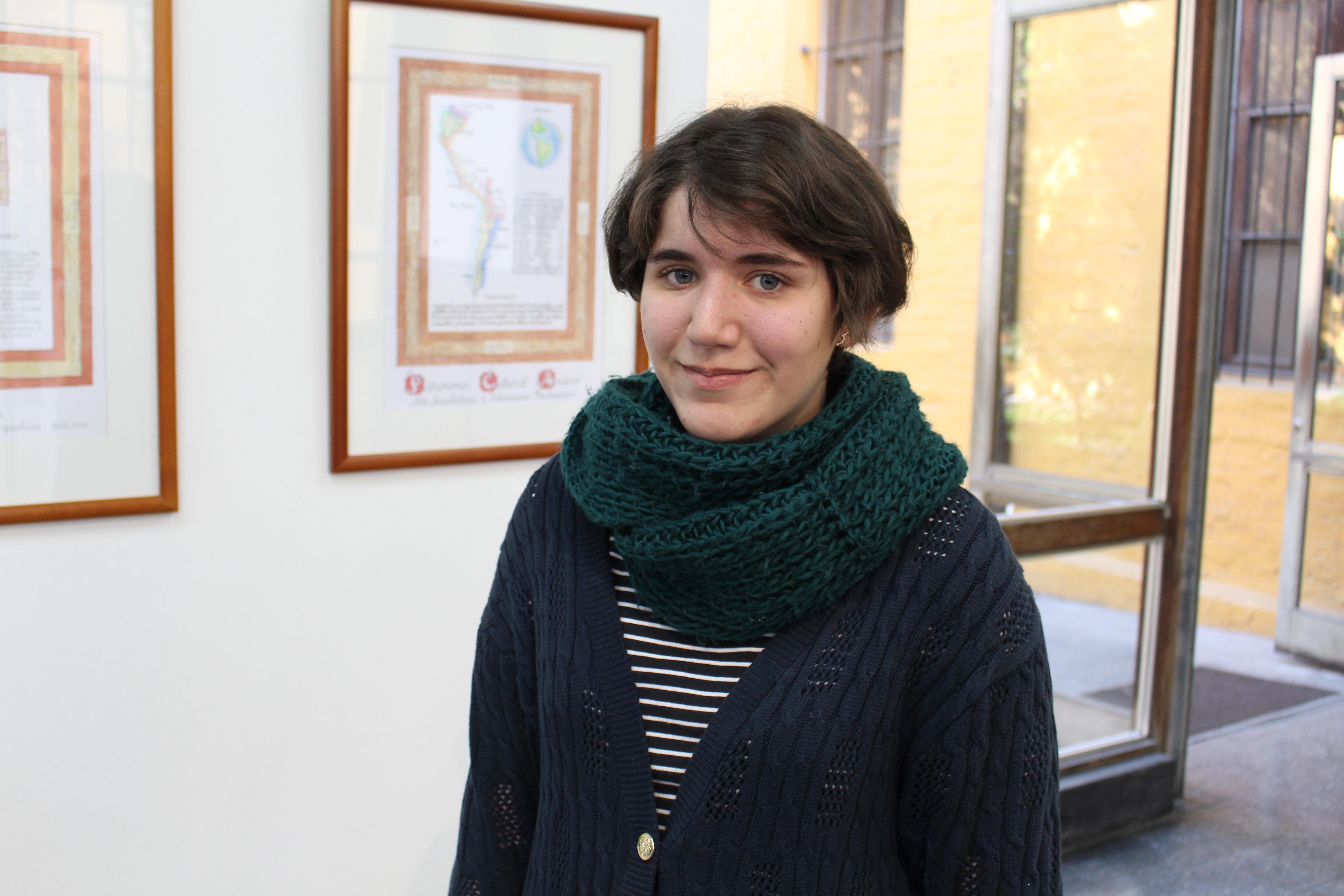 María José Suárez, estudiante de Diseño Gráfico e integrante del colectivo.