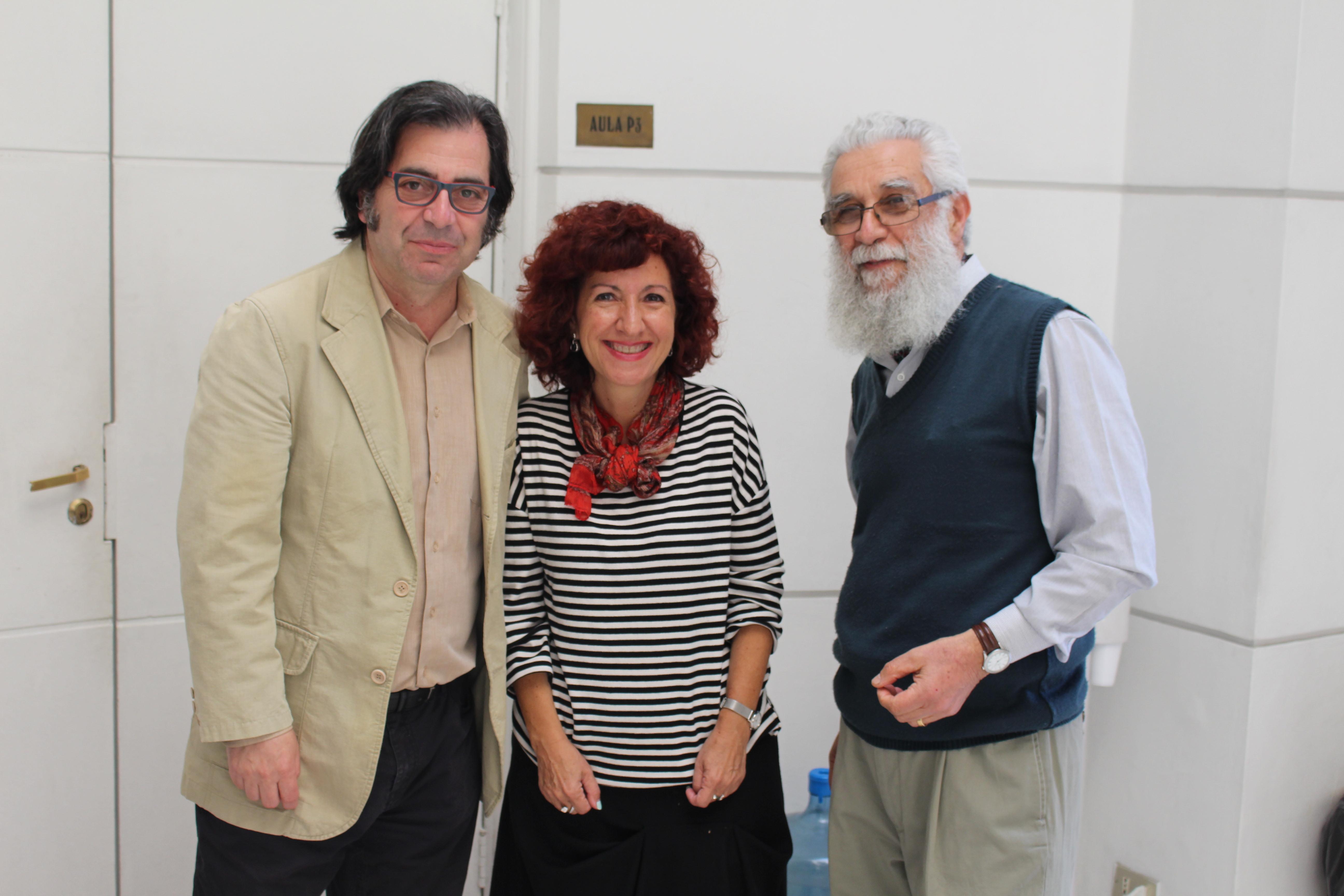 Mauricio Vico, María Ángels Fortea y Hugo Rivera.