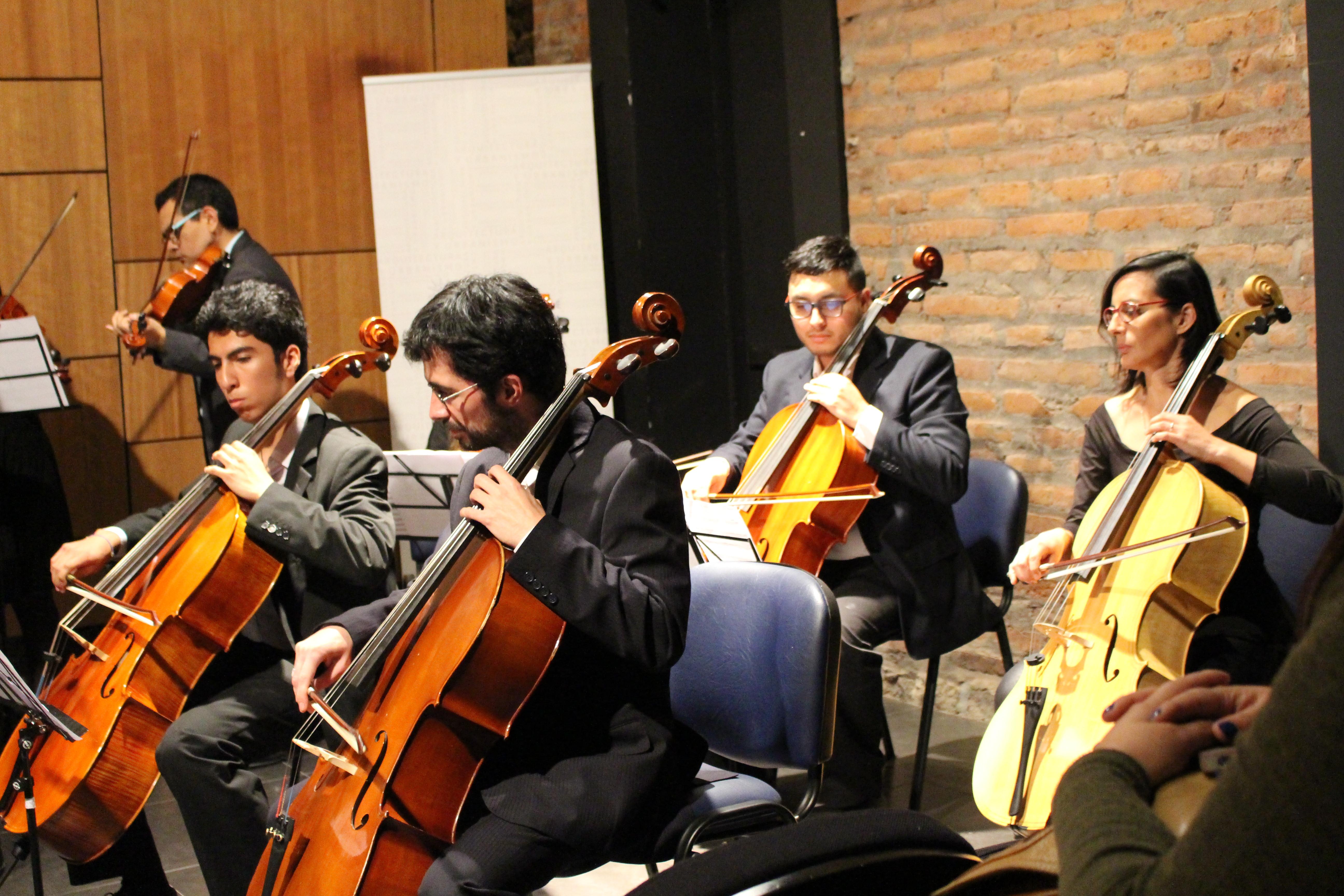 La Camerata de Derecho está compuesta por estudiantes de esa Facultad e integrantes del Conservatorio.