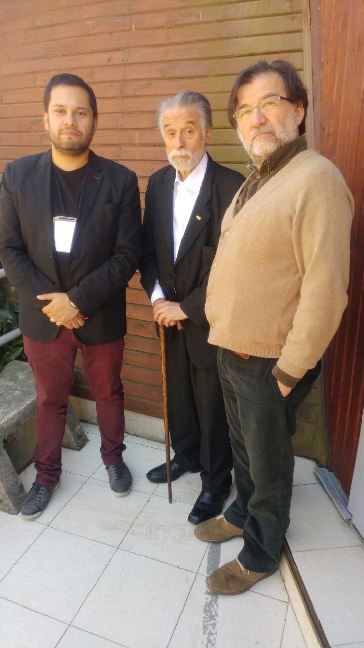 Profesores Rodrigo Vera, Claudio Cortés y Max Aguirre.