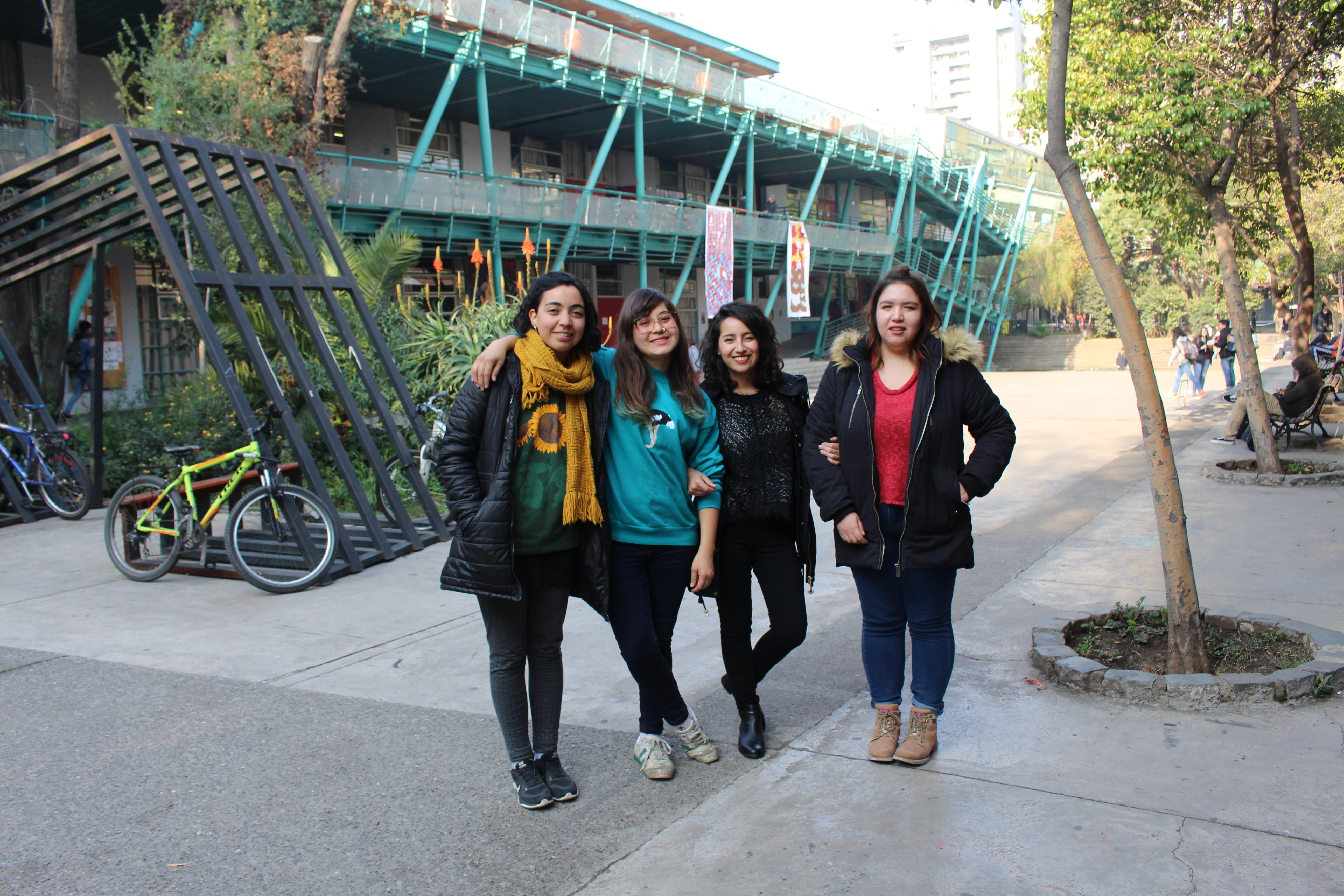 Bárbara Molina, Patricia Ramírez, Nicole Martel y Romina Pacheco