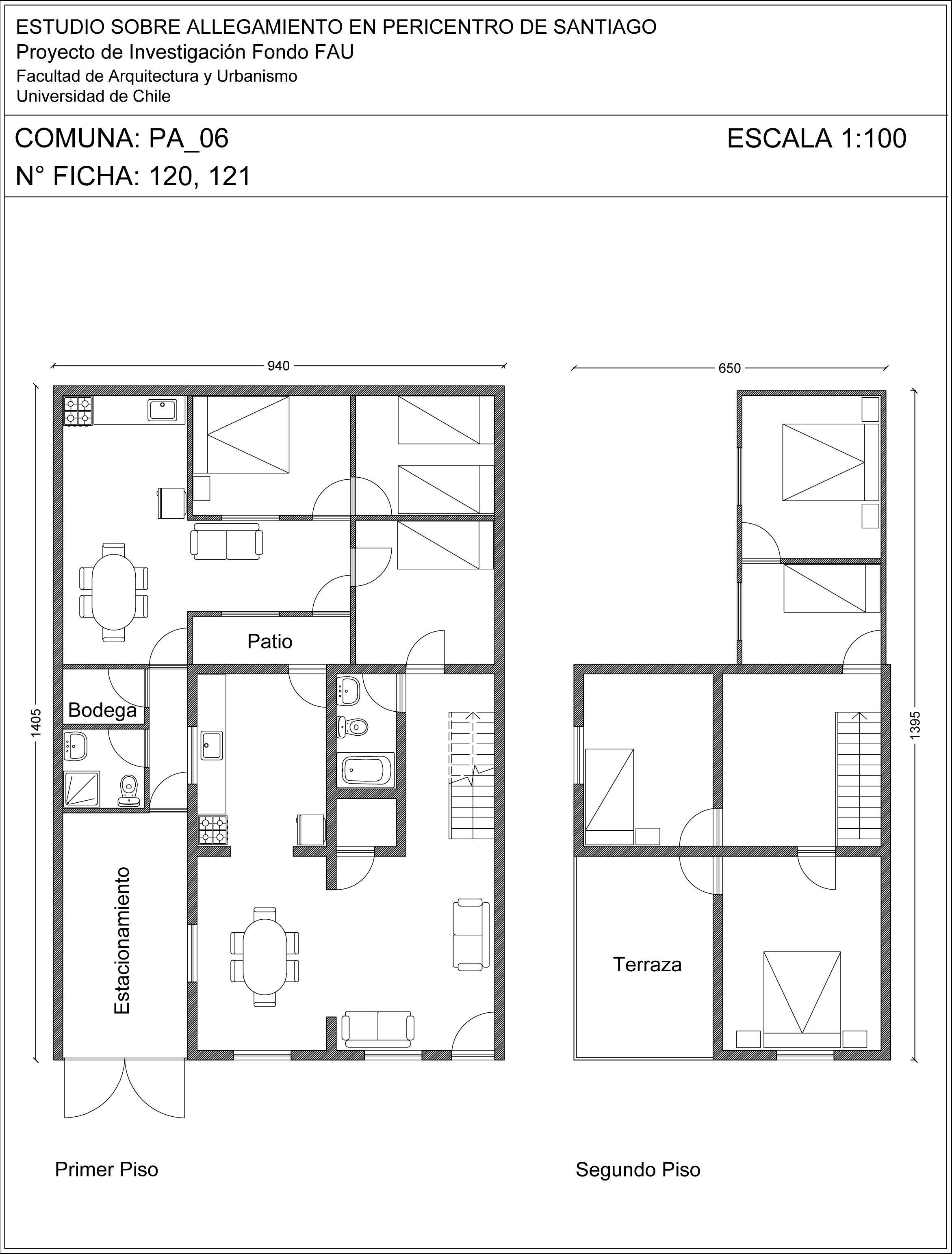 Planta de vivienda con allegamiento