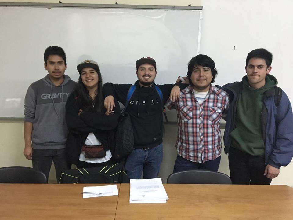 Geoeduca: Simón Inzunza, Natalia Pozo, Francisco Vergara, Sixto Salazar, Francisco Concha.