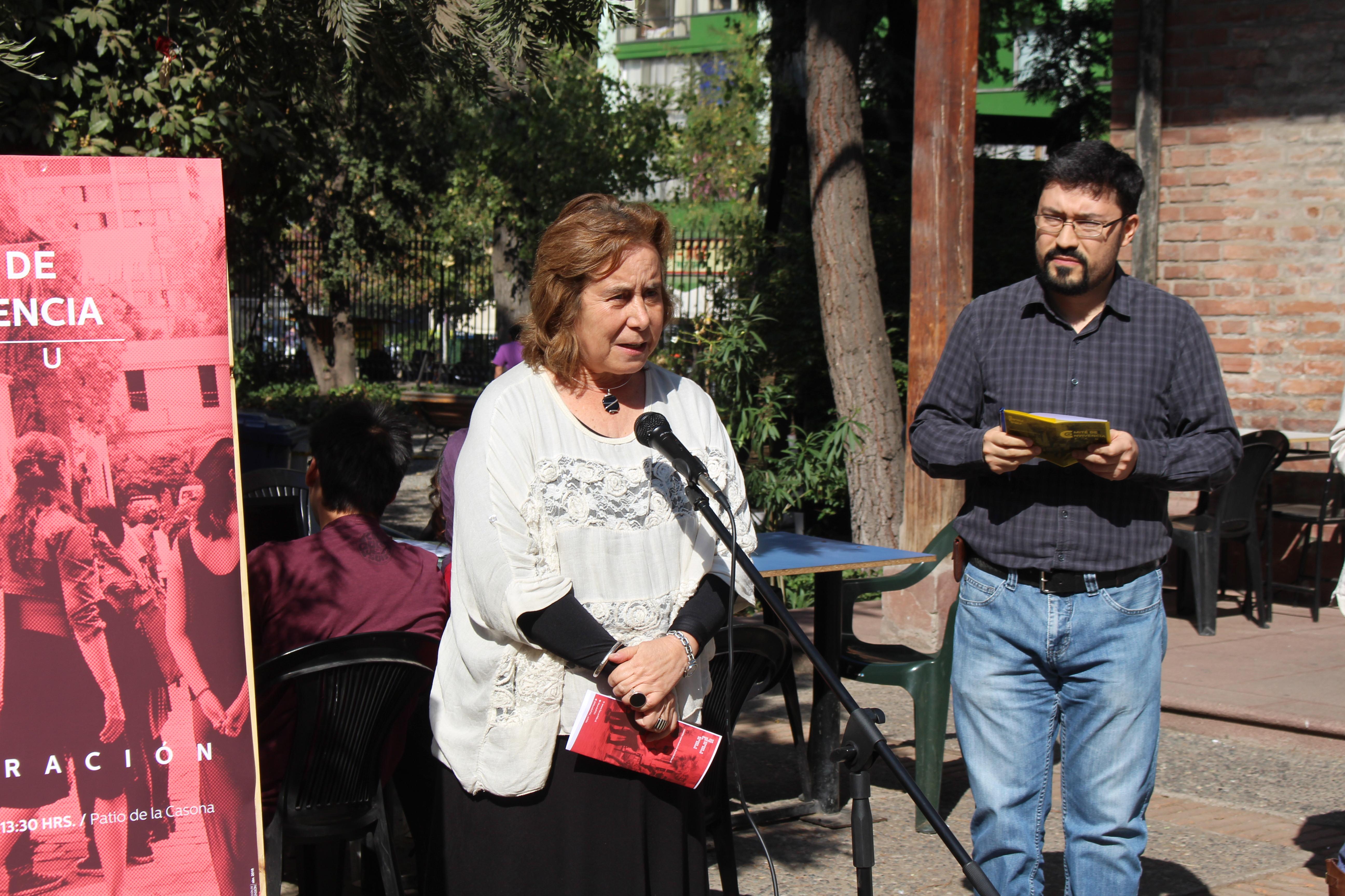 La decana Marcela Pizzi destacó las acciones recientes emprendidas por la Universidad (lanzamiento del Protocolo y Política para Prevenir el Acoso Sexual en la Universidad.