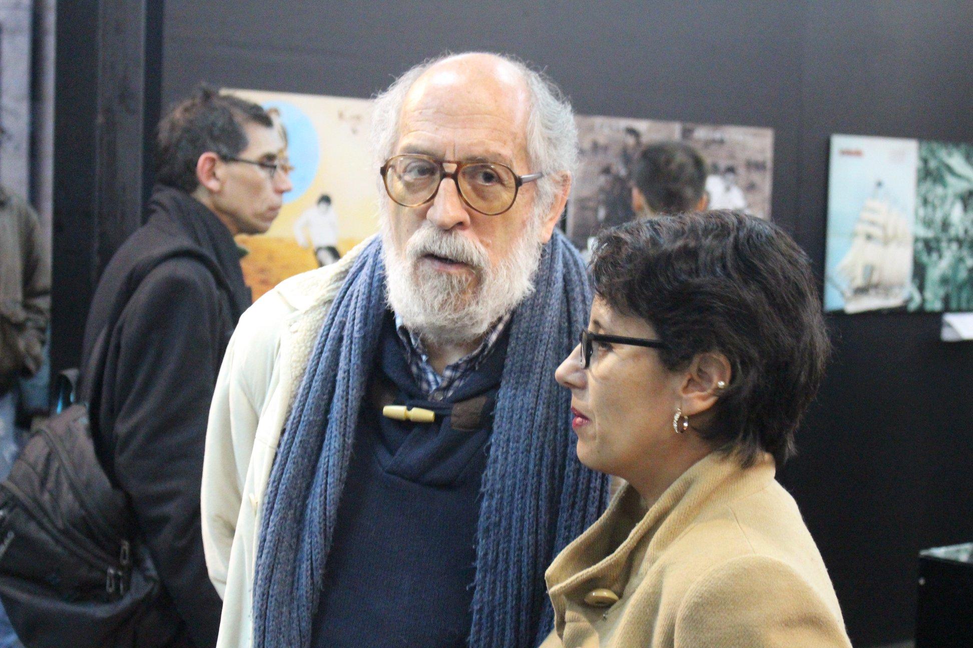 El Premio Nacional de Periodismo Deportivo, Luis Urrutia O'Nell, "Chomsky", también estuvo presente en la inauguración.